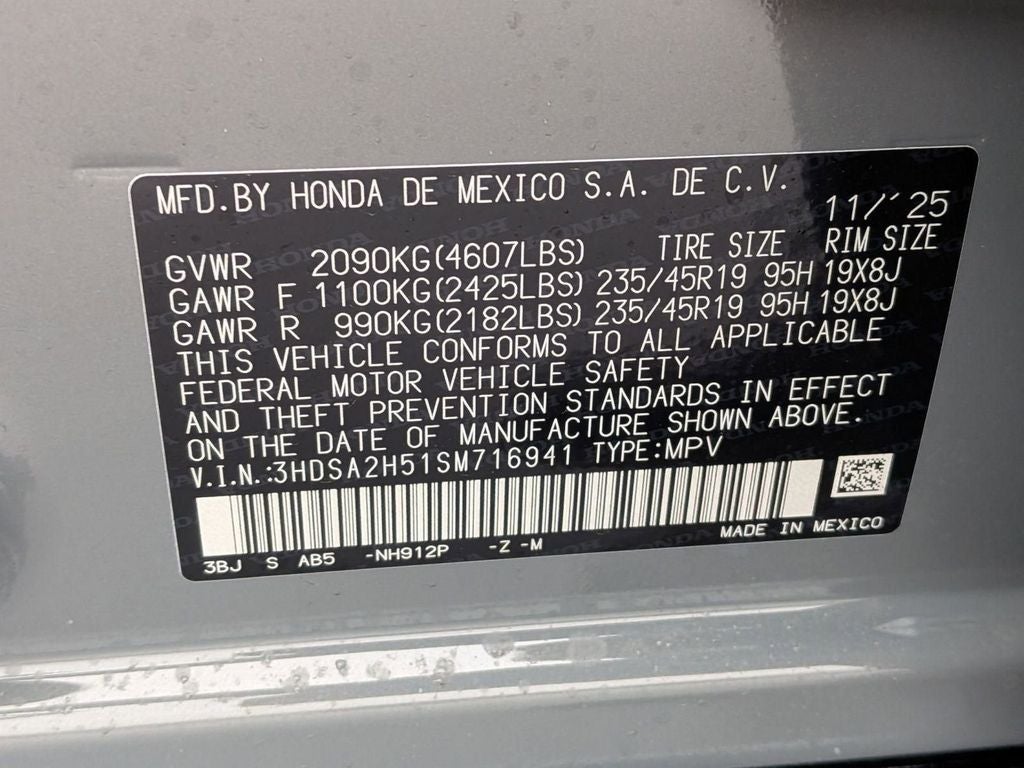 2025 Acura ADX A-Spec Package